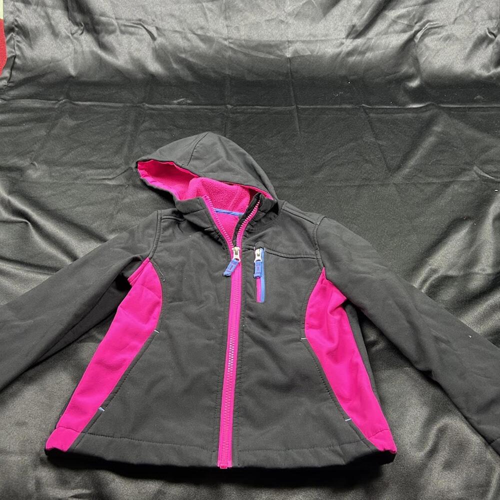 Mountain Expedition GIRLS Black & Pink Jacket with Hood Size‎ XS / 4-5Y
